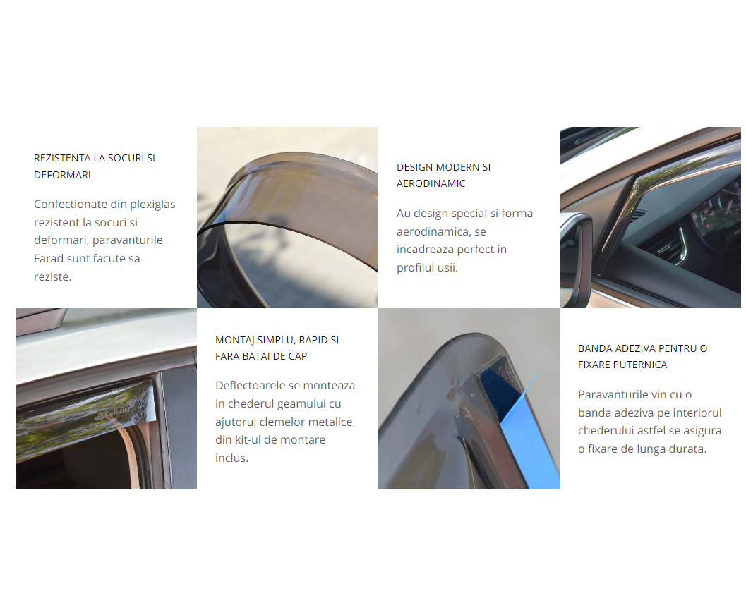 Set paravanturi fata AUDI A4/AVANT (2001-2007)  SEAT EXEO (2009-)