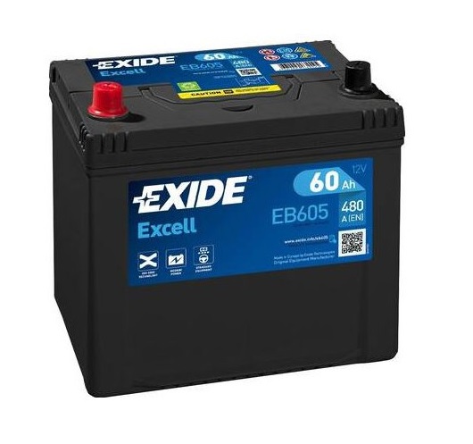 Baterie auto EXIDE Excell 12 V 60 Ah 480 A