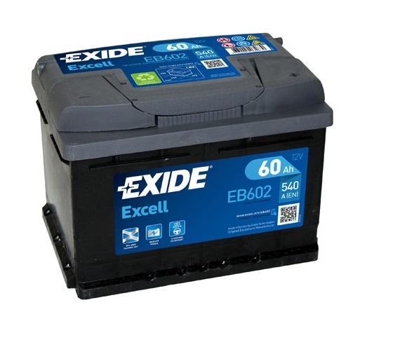 Baterie auto EXIDE Excell 12 V 60Ah 540A