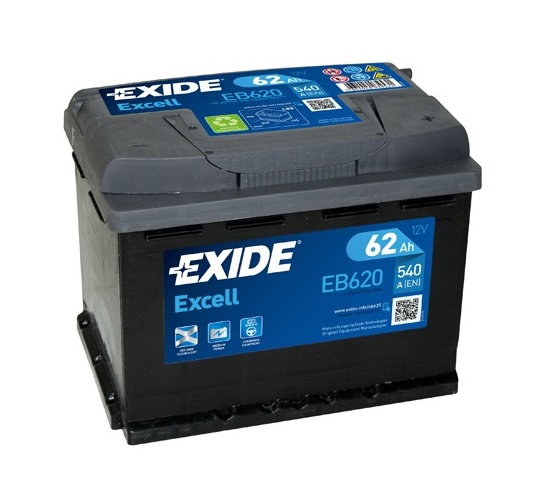 Baterie auto EXIDE Excell 12 V 62 Ah 540 A