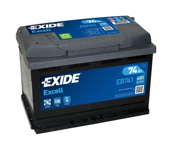 Baterie auto EXIDE Excell 12 V 74Ah 680A