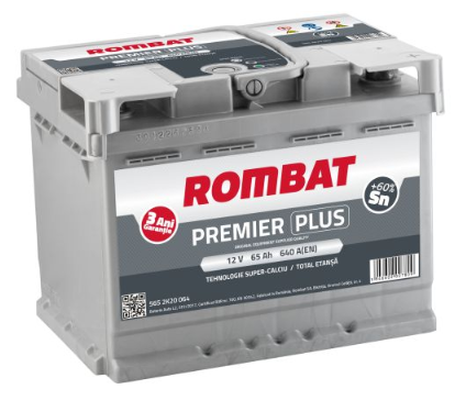 Baterie auto ROMBAT PREMIER PLUS 65Ah 640A 12 V