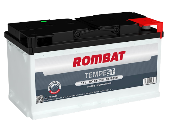 Baterie auto ROMBAT Tempest Semitractiune 12V 100Ah
