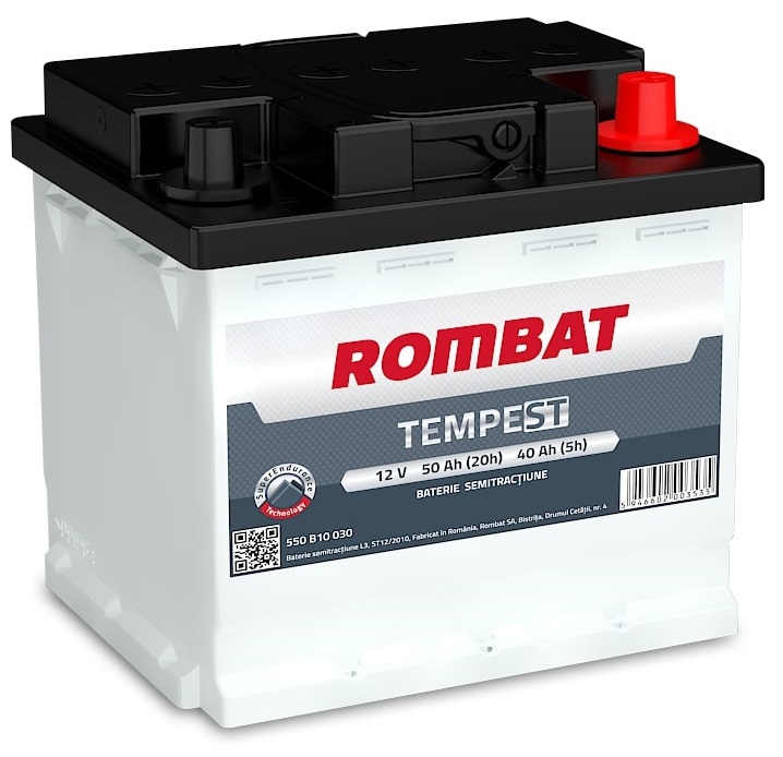 Baterie auto ROMBAT Tempest Semitractiune 12V 50Ah