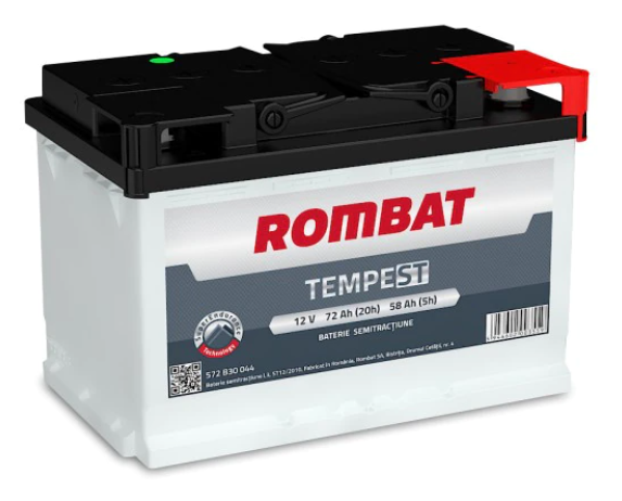 Baterie auto ROMBAT Tempest Semitractiune 12V 72Ah