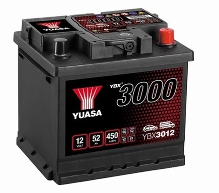 Baterie auto YUASA YBX 3000 ASIA 12 V 52Ah 450A
