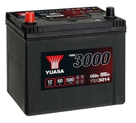 Baterie auto YUASA YBX 3000 ASIA 12 V 60Ah 500A