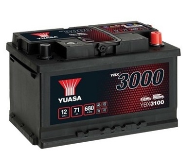 Baterie auto YUASA YBX 3000 ASIA 12 V 71Ah 680A
