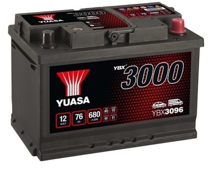 Baterie auto YUASA YBX 3000 ASIA 12 V 76Ah 680A