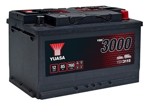 Baterie auto YUASA YBX 3000 ASIA 12 V 85Ah 760A