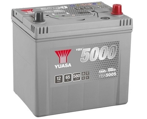 Baterie auto YUASA YBX 5000 ASIA 12 V 65Ah 580A
