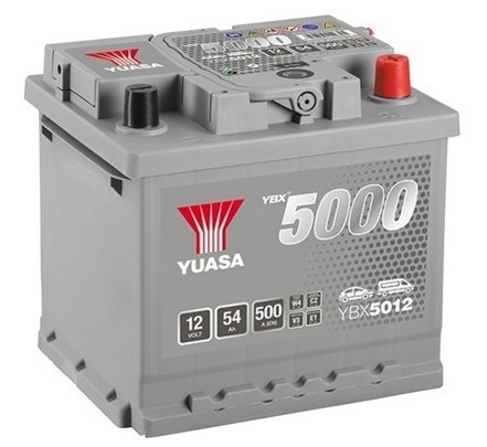 Baterie auto YUASA YBX 5000 Silver 12 V 54Ah 500A