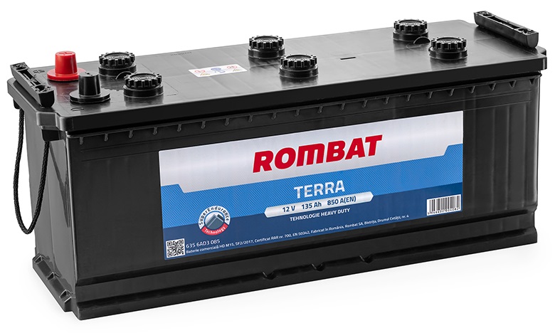 Baterie camion ROMBAT TERRA 135Ah 850A 12 V