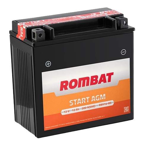 Baterie moto ROMBAT START AGM RBX14-BS 12V 12Ah 200A