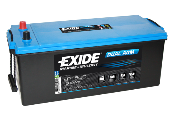 Baterie pornire EXIDE Dual AGM 12 V 180Ah 900A