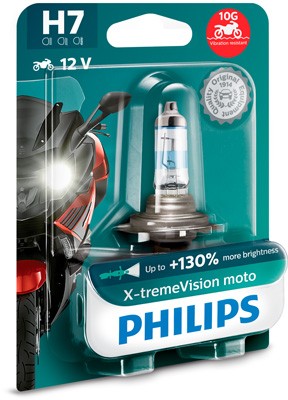 Bec Moto H7 55W 12V X-TREME VISION  (blister) PHILIPS
