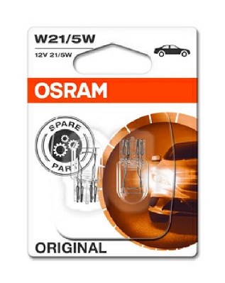 Set 2 becuri W21/5W 5W 12V  ORIGINAL BLISTER OSRAM