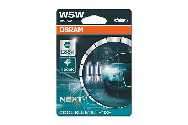 Set 2 becuri W5W 5W 12V  COOL BLUE INTENSE NextGen BLISTER OSRAM