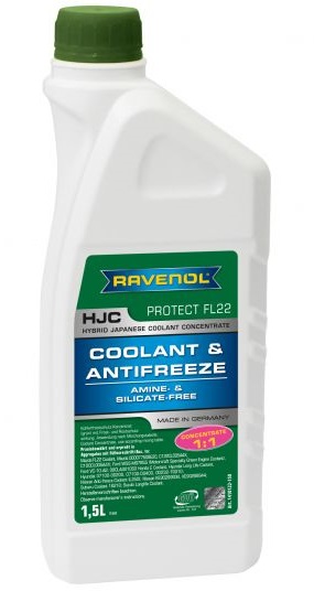 Antigel RAVENOL HJC Concentrate Protect FL22 verde, concentrat - 1.5L