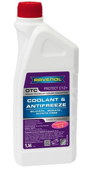 Antigel RAVENOL OTC Concentrate Protect C12+ rosu, concentrat - 1.5L